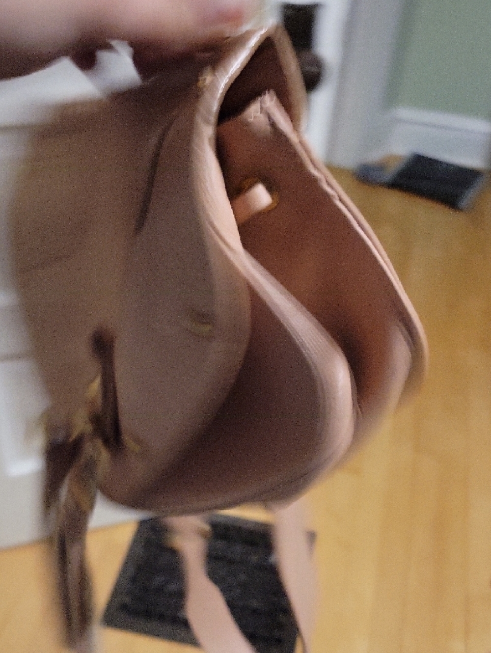 See By Chloe Pink/Nude/Tan Leather Crossbody Bag with Tassel Detail - Picture 7 of 13